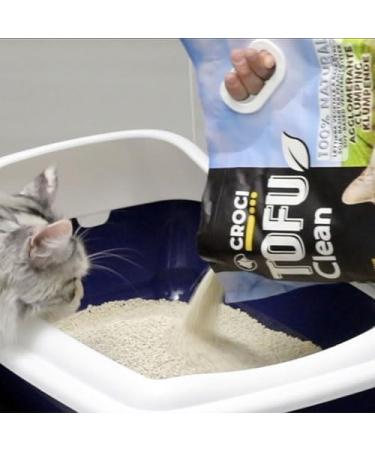 Buy Croci Tofu Clean Cat Litter - Biodegradable Clumping 100% Plant-Based Odor-Inhibiting 45lt | Affordable & Long-Lasting | International Shipping - Buy Online on GoSupps.com