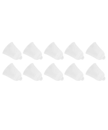 Domes 10pcs White 3 Hole Hearing Amplifier for Headphones Soft Static Free Silicone Hearing Amplifier Accessories Eartip Plugs Hearing AmplifiersHearing AmplifiersDomes (Size : 3x3cm/1.2x1.2in)