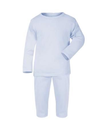 OnlyBee Baby Toddler 100% Cotton 2-Piece Pyjama Set 0-3 Months Blue