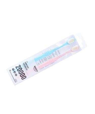 Goohochy 2st portable toothbrush tooth hygiene oral hygiene anti-hinge toothbrush anti-slip coal toothbrushes extra soft toothbrush nylon toothbrush manual captivity pregnancy woman