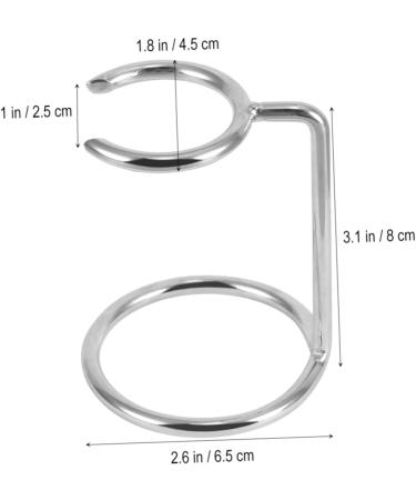 Minkissy Shaving Brush & Razor Holder Stand | Premium Beard Rack & Accessories for Men | Silver Medium Shaving Organizer - Buy Online on GoSupps.com