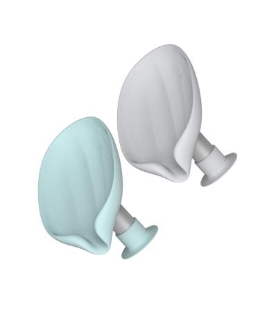 2 Pcs Boxes Soap Drainer Leaf Aluminum Storage