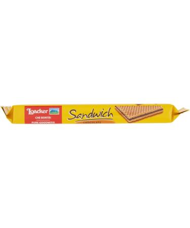 Loacker Sandwich Chocolate flavored waffles with chocolate cream - 75 g - Buy Online on GoSupps.com