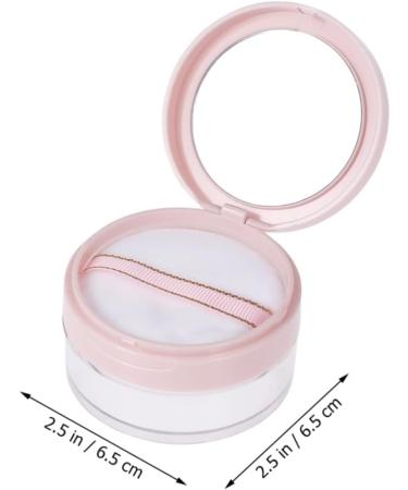 FOMIYES 3pcs Powder Puff Case Empty Loose Cosmetic Jars Makeup Powder Holder Refillable Loose Makeup Pink 1 g (Pack of 1) Pinkx3pcs - Buy Online on GoSupps.com
