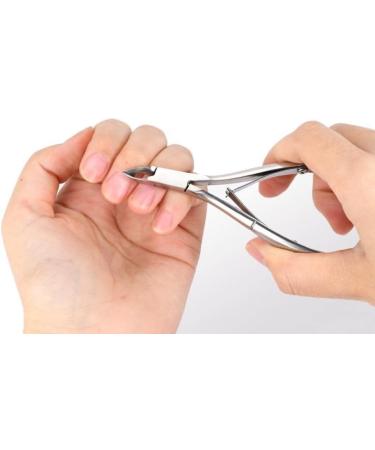 Rikans Professional Cuticle Clippers - Razor Sharp Stainless Steel Trimmer for Fingernails & Toenails - Buy Online on GoSupps.com