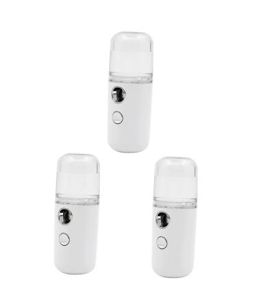 SKISUNO 3 Pcs Spray Humidifier Facial Sprayer Cool Face Mist Steamer Sprayer Face Tool Mist Sprayer White