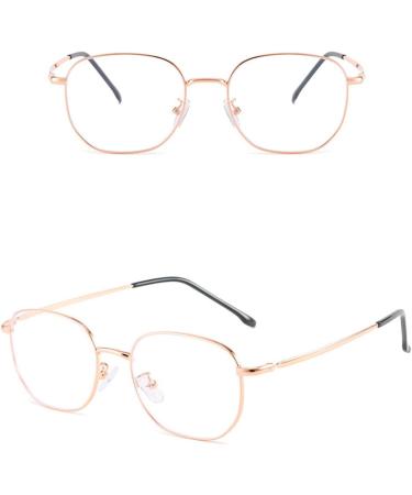 Buy LIPIODOL Blue Light Filter Glasses Retro Round Metal Frame Unisex Prescription-Free Protect Your Eyes from Digital Strain - Buy Online on GoSupps.com