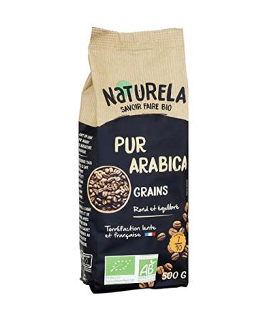 G n rique Naturela 100% Organic Arabica Coffee Grain 500G - Soft and Full Bodied Organic Coffee | 500g | Ideal for Organic Coffee Lovers | Discover Naturela Quality - Pack of 3