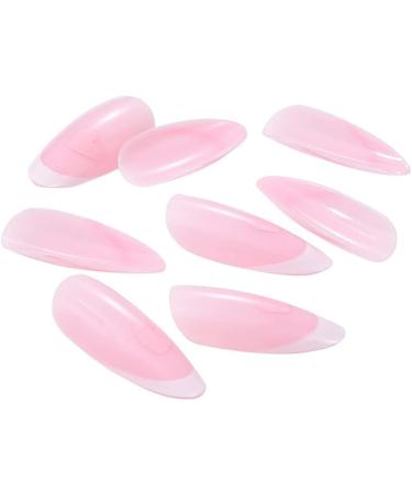 Valentine's Day False Nails Pink Heart Press on Nails Almond Stick on Nails French Short Fake Nails 24pcs for Women and Girls (Color : Pink Size : 24 Piece Assortment) - Buy Online on GoSupps.com