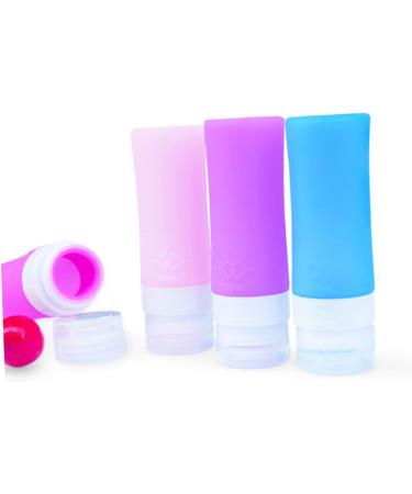FRCOLOR Travel Shampoo Containers Silicone pot jars Shampoo Tubes container empty silicone containers Sample Jars containers cosmetic jars Disposable wash bottle travel - Buy Online on GoSupps.com