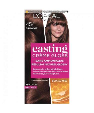 CASTING - Casting Crème Gloss Coloration N454 Brownie - Pack of 2 - free delivery