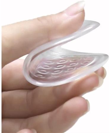 Premium GEL Heel Inserts for Women - Anti-Wear Foot Protectors for Heel Spurs & Pain Relief (Medium Clear) | International Shipping - Buy Online on GoSupps.com