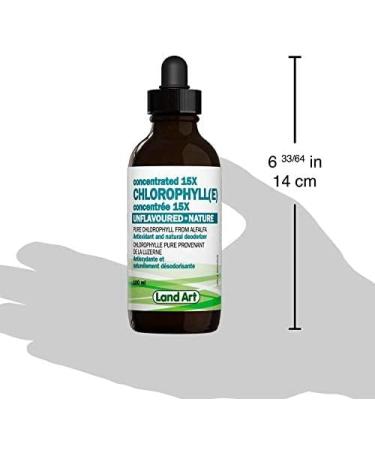 Liquid Chlorophyll Drops Unflavoured 15X Concentrated 100ml Cold Extracted from Non-GMO Alfalfa - Detox - Alkaline - Natural Body Deodorant Antioxidant - Made in Canada - Buy Online on GoSupps.com