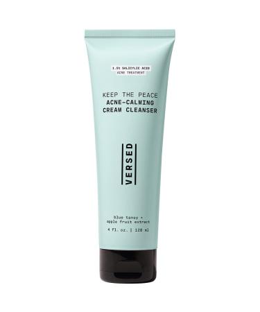 Versed Keep The Peace Acne-Calming Cream Cleanser - Gentle  Non-Drying Foaming Cleanser with Salicylic Acid - Daily Face Wash Helps Reduce Blemishes Without Stripping Skin - Vegan (4 fl oz) - Buy Online on GoSupps.com