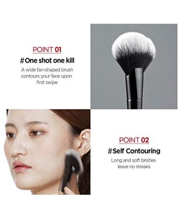 JUNGSAEMMOOL Masterclass Contour Brush | Official Makeup Artist Brand | Synthetic Fanned Brush for Flawless Sculpting - Shop Internationally - Buy Online on GoSupps.com