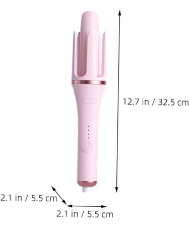 TOVINANNA Fully Automatic Hair Curling Iron Hair Rollers Curling Wand Nylon Pink 32.50X5.50X5.50CM Pink - Buy Online on GoSupps.com