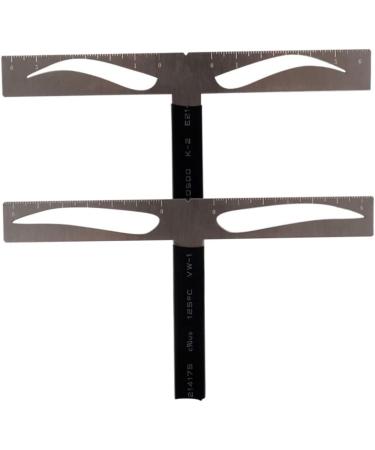Beavorty 2pcs Eyebrow Ruler Eyebrow Drawing Tool Brow Stencils Eyebrow Stencil Kit Template Mold With Box - Buy Online on GoSupps.com