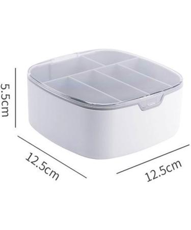 Storage Box Data Cable Storage Case Line Storage Dustproof Charging Cable Plastic Desktop Multifunction Cable Organizer (Color : White) - Buy Online on GoSupps.com