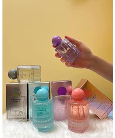 thakor craft MINI-SO Perfume for Women EDT Luxury Perfume with Long Lasting Fragrance for Everyday Wear Floral and Fruity Fresh Scent Colorful World Serie (Dream Musk) 50ML - Buy Online on GoSupps.com