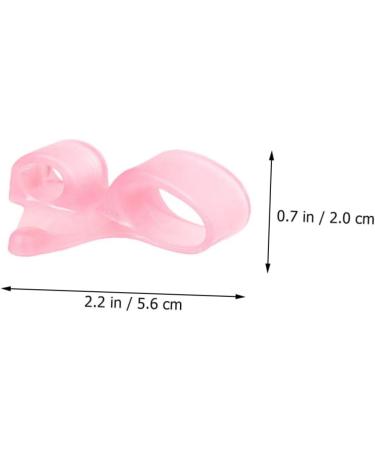 Healvian Double Hole Toe Splitter Nail Art Tool - 12pcs Toe Spreader Set for Bunions, Hammer Toe Corrector, Toenail Separator - Foot Care Kit 5.6x2cm - Buy Online on GoSupps.com
