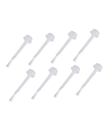 WOONEKY WOONEKY 1 Set Replacement Brush Set for Liquid Powder Dipping Brushes White Brushes for Nail Polish and Gel Practical for Manicure Kits