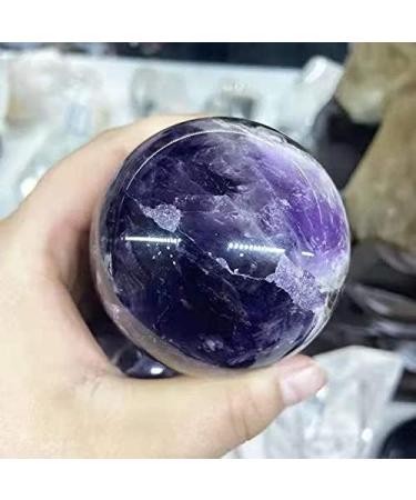 Natural Crystal Rough 1pc 65mm-70mm Natural Crystal Amethyst Spheres Quartz Ball for Decoration Stone Mineral Specimen - Buy Online on GoSupps.com