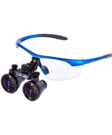 Magnifier 3.5X 420mm Dental Surgery Magnifying Glass Binocular Loupe handsfree Headband Magnifier with Handy Carry Case for Hobby Electricians Jewelers Sewing Craft Beauty