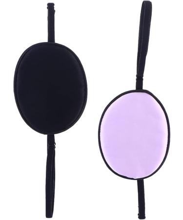 ULTNICE 2 Pieces Elastic Silk Eye Patch for Lazy Eye & Amblyopia - Black & Purple | International Shipping Available - Buy Online on GoSupps.com