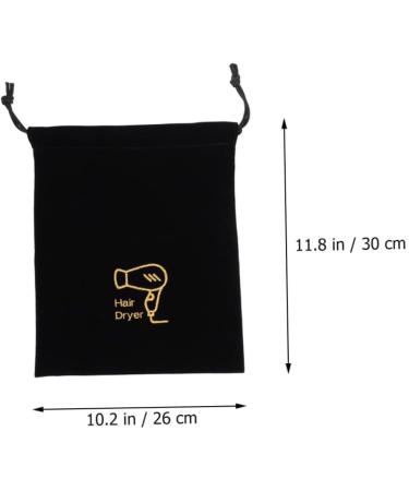 Healeved Reusable Grocery Bag 5pcs hair dryer storage bag s flannel drawstring bags Portable Hair Dryer Bag tool Travel Backpack Travel Backpack 30X26X1CMx5pcs Blackx5pcs - Buy Online on GoSupps.com