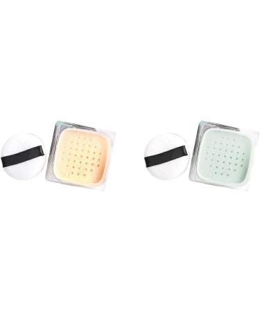 twcrvil Loose Powder Finish Makeup Foundation Base Beauty Face Pores Oil Control Cosmetic Portable Make Up Facial Cosmetics - Buy Online on GoSupps.com