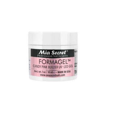 Mia Secret Nudes 1oz Formagel Gel Nail Builder - UV Led Gel - Cover Blush - Cover Tan - Candy Pink Pick Yours (Candy Pink)