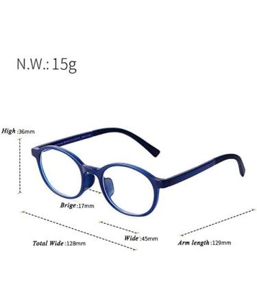 Ade Wu Children's Blue Light Filter Glasses - TR90 Round Frames for Boys & Girls Anti-Fatigue No Prescription Required - Buy Online on GoSupps.com