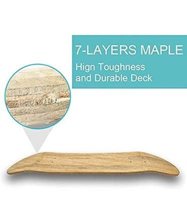 BESIY Blank Skateboard Deck 8.0 Inch Maple Board for Skating - Buy Online on GoSupps.com