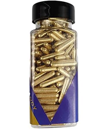 Sprinkles Jimmies Gold Sugar Candy 100g/ 3.52oz Baking Edible Cake Decorations Cupcake Toppers Cookie Decorating Ice Cream Toppings Celebrations Shaker Jar Wedding Shower Party Christmas Supplies - Buy Online on GoSupps.com