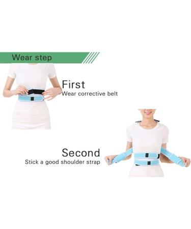 Adjustable Posture Corrector Back Support & Shoulder Brace - Improve Posture for Men & Women (S Code Blue - Buy Online on GoSupps.com
