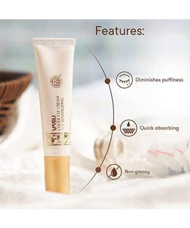 Vasu Under Eye Cream - Age Revitalizing with Kumkumadi Oil & Natural Extracts | Best International Shipping - Buy Online on GoSupps.com