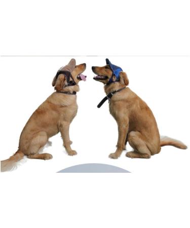 Adjustable Dogs Baseball Cap with Ear Holes - Breathable Sun Hat for Pets - Summer Travel Dog Cap for Puppies - Brown - Buy Online on GoSupps.com