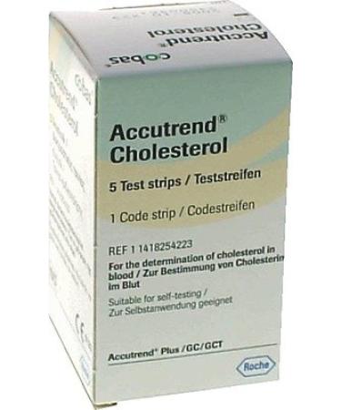 ACCUTREND Cholesterol Test Strips Pack of 5
