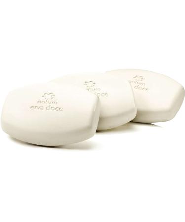 Natura Erva Doce Bar Soap, 3x90g - Refreshing and Natural Cleansing - Buy Online on GoSupps.com
