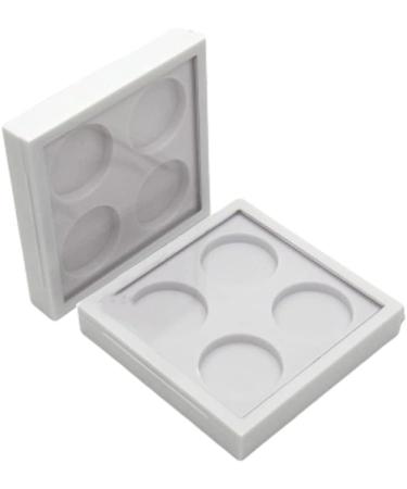 FOMIYES 4 Pcs 4 White Eyeshadow Cosmetic Sample Containers Lipstick Case Eye Shadow Box Make up Empty Box 1 count (Pack of 1) Whitex2pcs - Buy Online on GoSupps.com