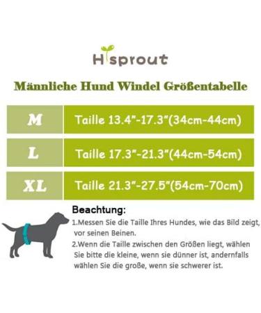 Hisprout XL Male Dog Diapers - Reusable Washable Durable Absorbent Fabric Pants | International Shipping - Buy Online on GoSupps.com