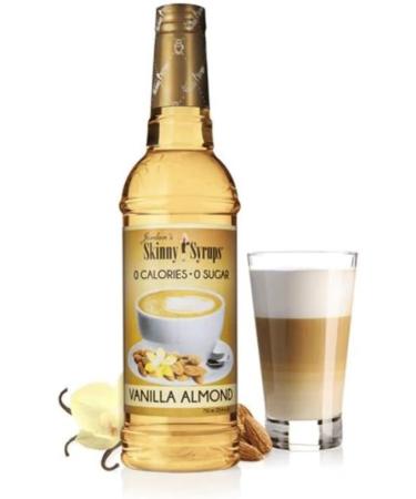 Jordan's Skinny Mixes Sugar Free Vanilla Almond Syrup | Zero Calories Zero Sugar Zero Carbs | For Coffee Tea Lattes | 1 Bottle (750 mL) - Buy Online on GoSupps.com