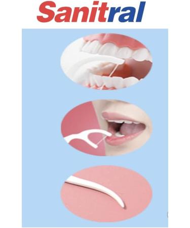 50 Dental Floss Sticks - Flossing String Toothpicks for Oral Care (2 Packs) | International Shipping - Buy Online on GoSupps.com