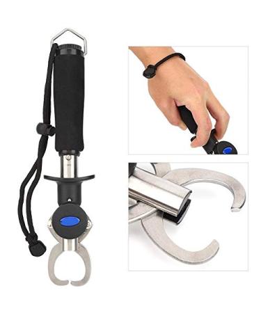 RiToEasysports 3 in 1 Fish Lip Grabber | Premium Fish Holder with Scale & Tape Measure | Essential Fishing Tackle & Accessories for Anglers - Buy Online on GoSupps.com