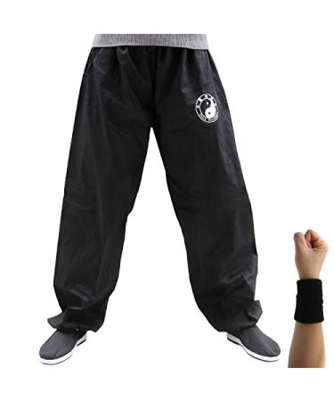 Tinymori Taichi Lantern Pants Tai Chi Training Pants | Kung Fu Taichi Practice Uniforms Martial Arts Clothing Bottoms Cotton Large