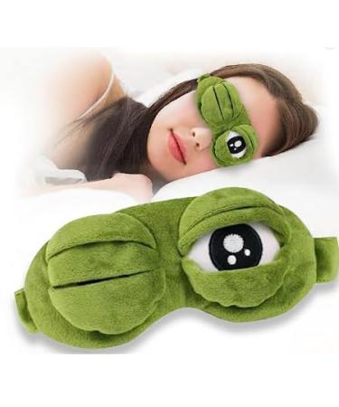 3D Sleep Mask-Eye Masks for Sleeping Mask Funny Sleep Eye Frogs Kids Sleep Mask Cover for Women Men and Kids Gift