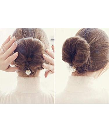 Ericotry 2x Black Pearl Foam Sponge & Twist-Shaper Hair Needle Clip - Ultimate Hair Styling Accessories for Women & Girls - Buy Online on GoSupps.com