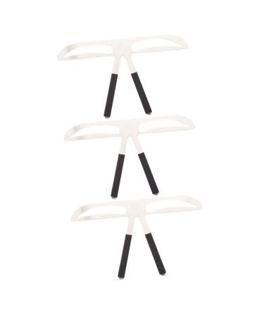 Ipetboom 3pcs Eyes Makeup Shaper Kit Caliper Three-point Eyebrow Ruler Mold Auxiliary Tool Miss Eyebrow Shape mediumx3pcs As Shownx3pcs