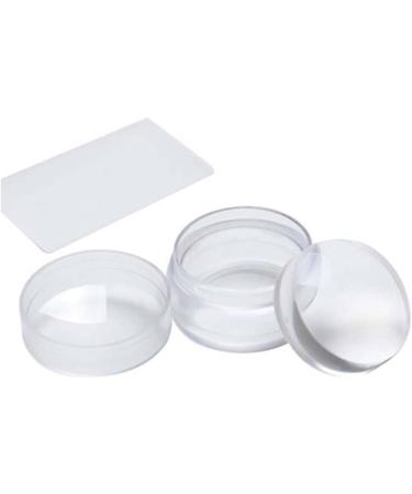 Silicone Jelly Nail Stamper Set - Clear Transparent Nail Art with Scraper | International Shipping - Buy Online on GoSupps.com