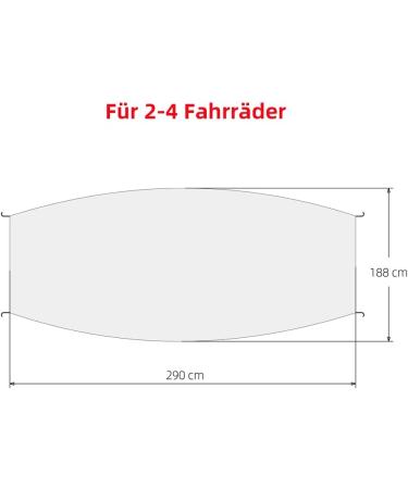 XXL Bicycle Cover & Protective Bag for 2-3 Bikes | Motorhome Warning Sign Fastening Set - Premium International Shipping - Buy Online on GoSupps.com